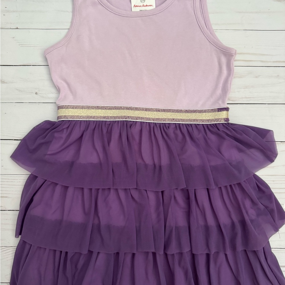 Hanna Andersson Lavender and Purple Layered Dress